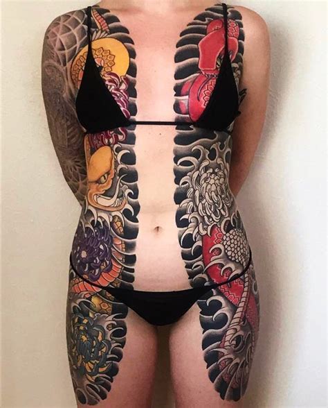 Japanese InkさんはInstagramを利用しています Japanese bodysuit tattoo by