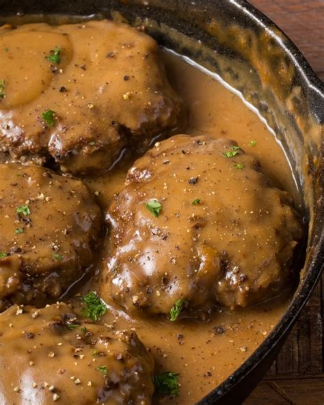 Easy Hamburger Steak With Brown Gravy Recipe