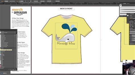 CREATING T-SHIRT PRINT FILE FOR MERCH AND PRINTFUL WITH ILLUSTRATOR - YouTube