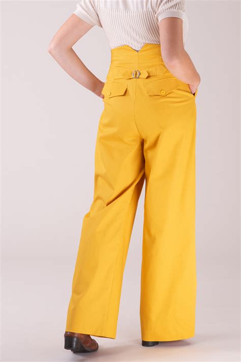 The Good Old Grandpa Pants Marigold Cotton Emmy Design