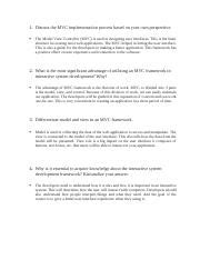 07 Task Performance 1 ARG Docx 1 Discuss The MVC Implementation