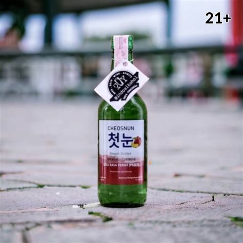 Jual Soju Cheosnun Rasa Persik Peach 360ml INDOALKOHOL Original 100