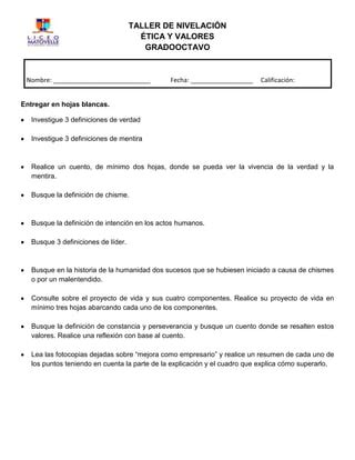 Etica Octavo PDF