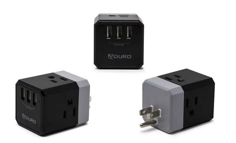 Aduro Multiple Plug Outlet Extender with USB Charger Surge Protector ...