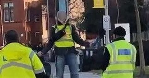 Bizarre Footage Shows Police Arresting Man Who Hit Security Guard With Giant Blue Dildo