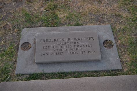 Frederick Philip Walther 1887 1963 Find A Grave Memorial