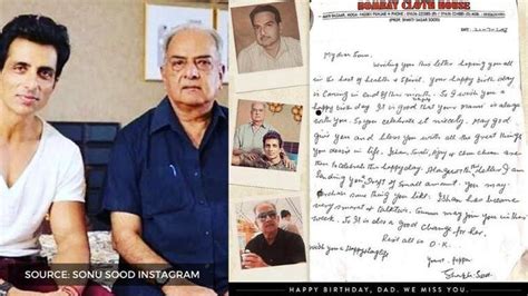 Sonu Sood Remembers His Father With Emotional Birthday Post Calls Him