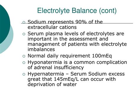 PPT Fundamentals Of Fluid And Electrolyte Balance Parenteral