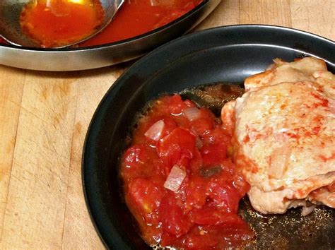 Stewed Chicken with Tomatoes - Inhabited Kitchen