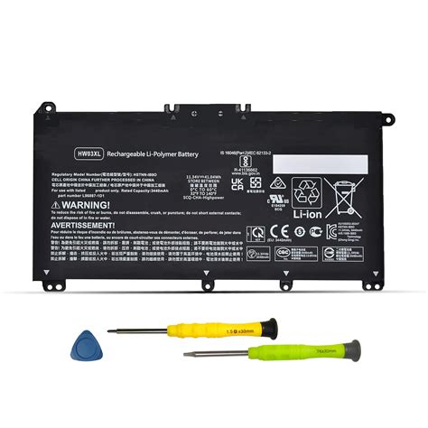 Amazon ASODI L97300 005 HW03XL 41 04Wh Laptop Battery Replacement