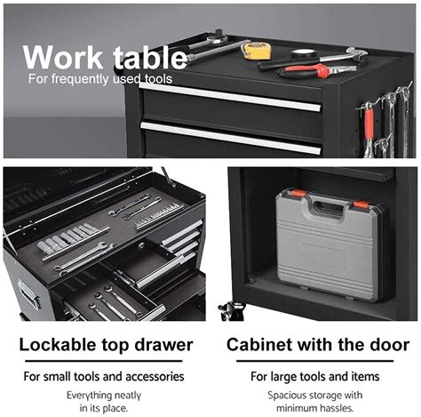 Drawer High Capacity Tool Chest Rolling Tool Chest With Lock Tool