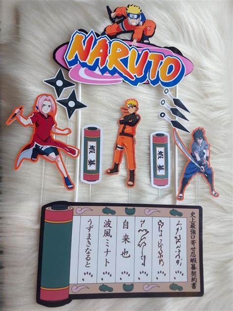 Topo De Bolo Naruto Elo Produtos Especiais