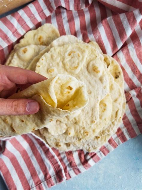 Fluffy Homemade Tortillas Are Easy To Make And Require Only 5