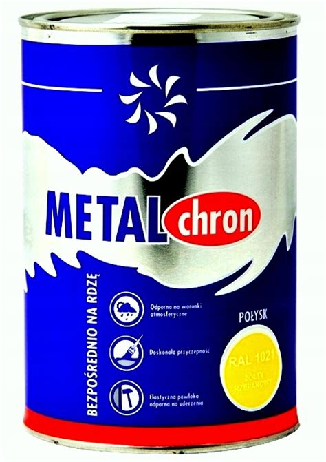 Metalchron Farba do metalu stali RAL 1021 żółta 1L ANSER W 39 21 0