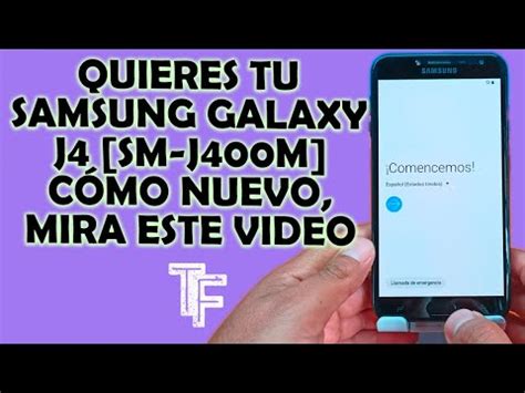 Samsung Galaxy J4 Un Hard Reset Completo Paso A Paso Sin Cuenta De