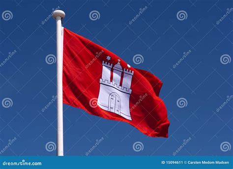 Flag Of Hamburg Stock Image Image Of Summer Flying 15094611