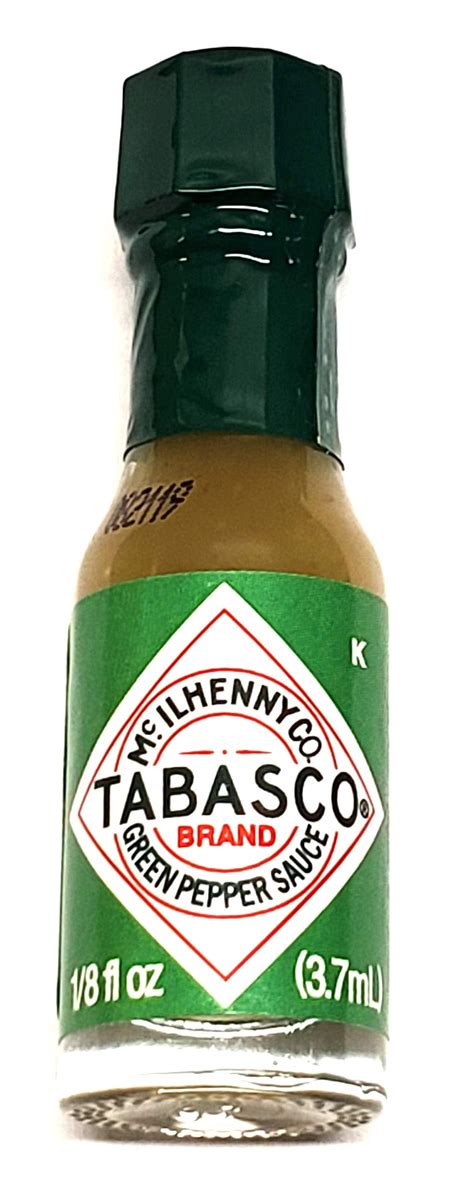 Mini Tabasco Green Jalapeno Pepper Sauce Bottles 1 8 Oz Pack Of 10 Little Bottles