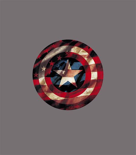 Marvel Captain America Avengers Shield Flag Digital Art by Dan Afton - Pixels