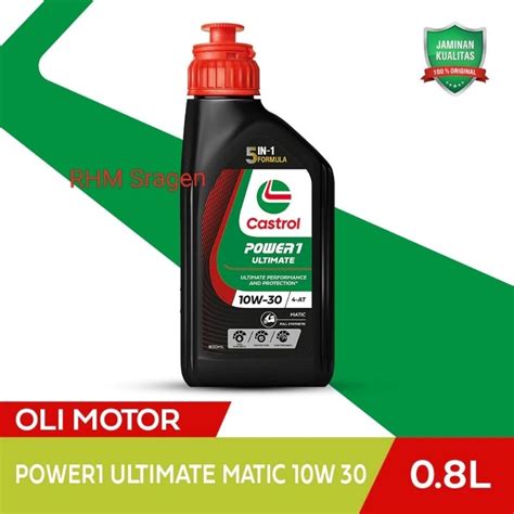 Jual Castrol Power 1 Ultimate Matic 10w 30 800ml 5in1 Oli Motor Matic Shopee Indonesia