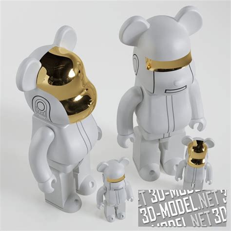 D Bearbrick Daft Punk White Suit