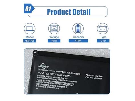 Dentsing 45N1706 Laptop Battery Compatible With Lenovo ThinkPad S1 Yoga