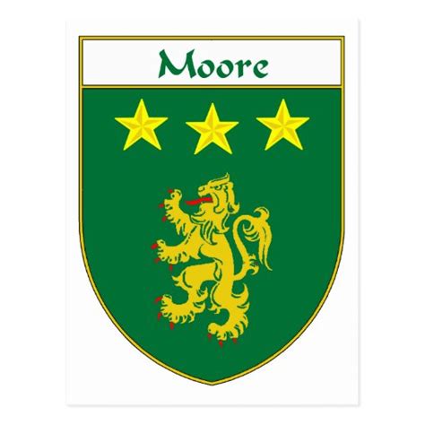 Moore Coat of Arms/Family Crest Postcard | Zazzle