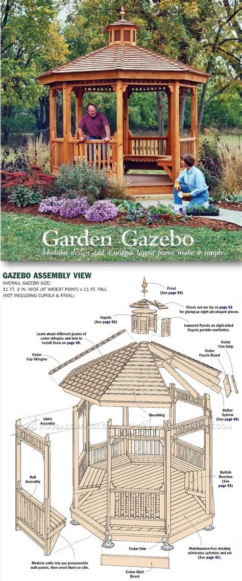 Garden Gazebo Plans Outdoor Plans And Projects