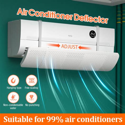 Sg Local Stock Retractable Air Conditioner Wind Shield Aircon Wind