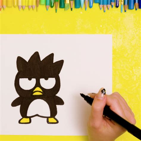 How To Draw Badtz-Maru! | Hello kitty crafts, Hello kitty art, Hello ...