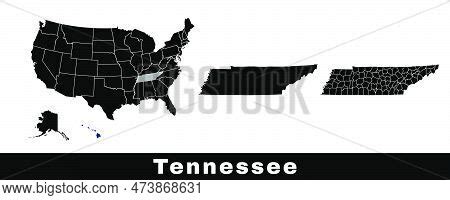 Tennessee State Map, Vector & Photo (Free Trial) | Bigstock