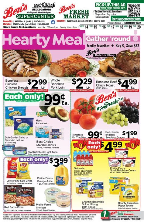 Ben S Supercenter Cass City Ad Specials