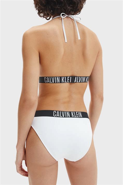 Calvin Klein Logolu Bayan Bikini Alt Kw Kw Ycd Beyaz Exxeselection