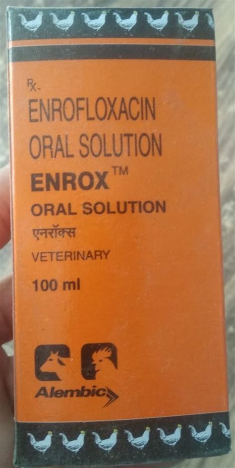 Enrofloxacin Oral Solution Packaging Size 100 Ml Packaging Type