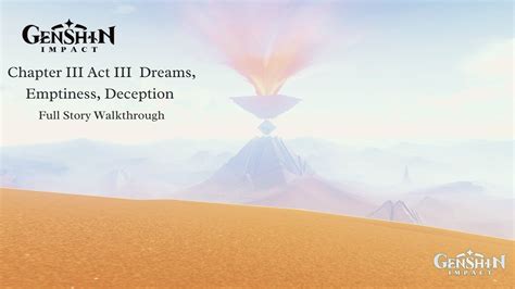 Archon Quest Chapter Iii Act Iii Dreams Emptiness Deception Full