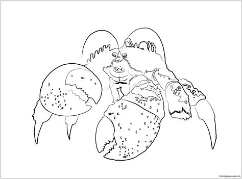 Tamatoa A Giant Coconut Crab Coloring Page Free Printable Coloring Pages