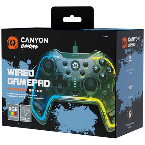 CANYON gamepad Brighter GP-02 Wired Crystal - Arvutitark