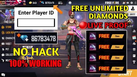 New Trick To Get Unlimited Diamond In Free Fire How To Get Unlimited