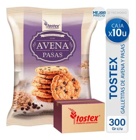 Caja Galletitas Tostex Avena Y Pasas De Uva Mejor Precio Mercadolibre