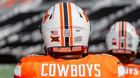 Oklahoma State Football Players To Wear Qr Codes On Their Helmets That