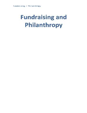 Fillable Online Fundraising Philanthropy Fax Email Print Pdffiller