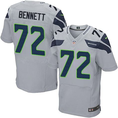 NFL Michael Bennett Seattle Seahawks Elite Alternate Nike Jersey - Grey