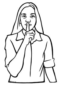Quiet Clipart Black And White Free Quiet Clipart Black And White