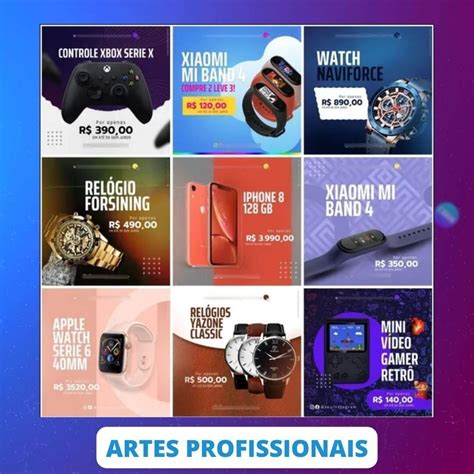 Pack 100 Artes De Eletrônicos E Celulare Editaveis Canva