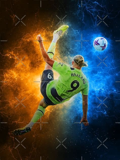 "ERLING HAALAND BiCYCLE KICK GOAL" Poster for Sale by Burke-Martinez | Redbubble