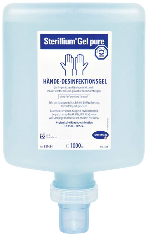 Sterillium Gel Pure 1000 Ml 1012158 Antibacterial Gel 1000 Ml Conrad