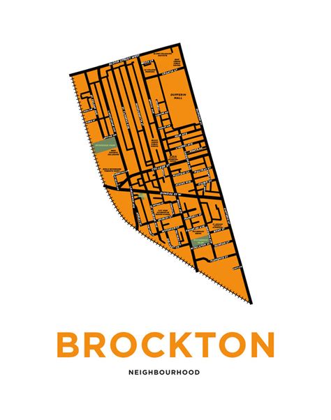 Brockton Neighbourhood Map Print – Jelly Brothers