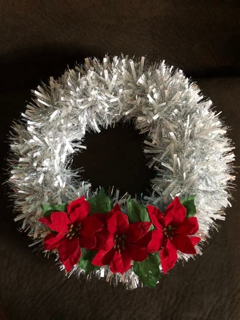 Handmade Tinsel Wreath - Etsy