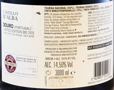 2015 Castello D Alba Limited Edition Tinto 3L