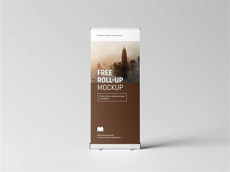 Free X Cm Roll Up Mockup Psd