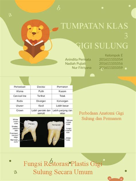 Tumpatan Klas 3 Gigi Sulung Pdf